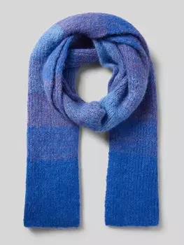 Шарф с бахромой по краям, модель «Гора» LOLLYS LAUNDRY, синий