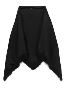 Шарф с бахромой TOTEME, черный