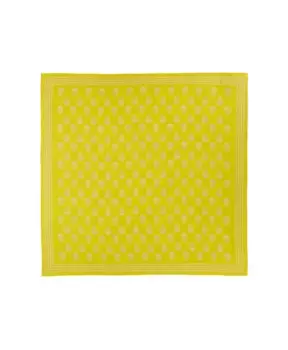 Шарф с байкерским принтом Skull Alexander Mcqueen, желтый