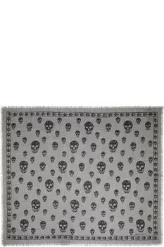 Шарф с черно-белым узором «гусиная лапка» McQueen