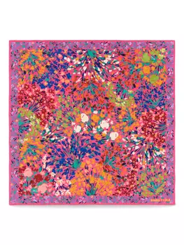 Шарф с цветочным принтом Bimba y Lola, розовый