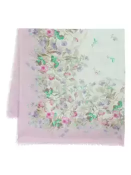 Шарф с цветочным принтом La DoubleJ, зеленый