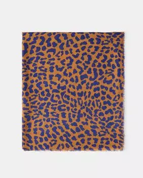 Шарф с цветочным принтом на бежевом фоне Tintoretto, мультиколор