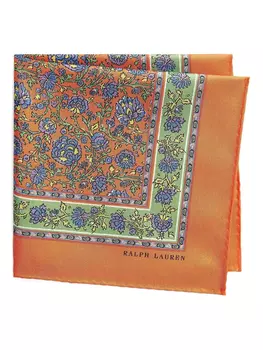 Шарф с цветочным принтом Polo Ralph Lauren, оранжевый