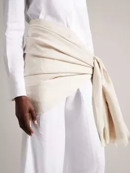 Шарф с цветочным принтом Ted Baker Shersa, кремовый