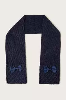 Шарф с декоративным мотивом Monsoon, синий