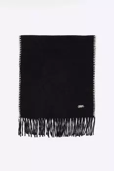 Шарф с декоративными швами River Island, черный