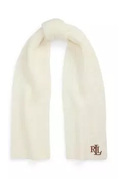 Шарф с добавлением шерсти Lauren Ralph Lauren, бежевый