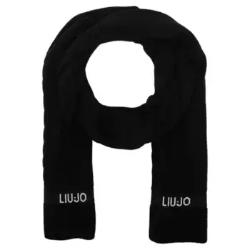 Шарф с добавлением шерсти Liu Jo, черный