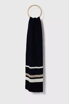 Шарф с добавлением шерсти Tommy Hilfiger, темно-синий