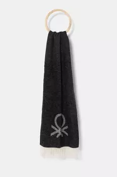 Шарф с добавлением шерсти United Colors Of Benetton, серый