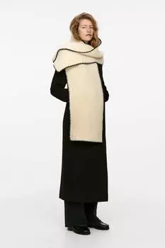 Шарф с гирляндой Arket, бежевый