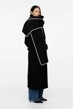 Шарф с гирляндой Arket, черный