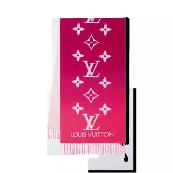Шарф с градиентом Рейкьявик Louis Vuitton, красный