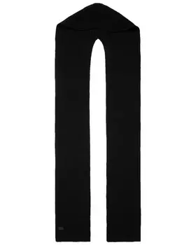 Шарф с капюшоном Saint Laurent, черный
