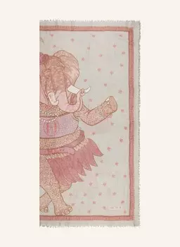 Шарф с кашемиром Hemisphere, бежевый