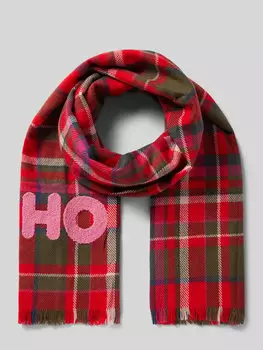 Шарф с контрастной отделкой Codello, красный