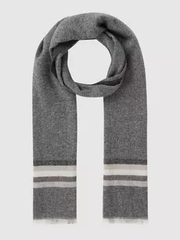 Шарф с контрастными полосками Fraas, темно-серый