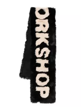 Шарф с логотипом 032c, черный