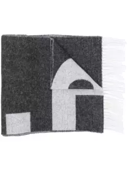 Шарф с логотипом A.P.C., черный