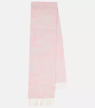Шарф с логотипом Acne Studios, розовый
