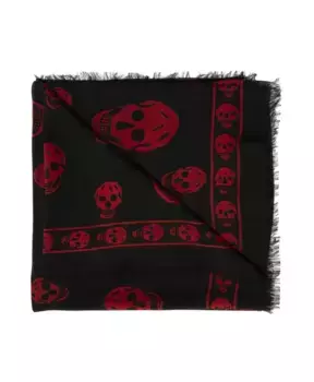 Шарф с логотипом Alexander Mcqueen, черный