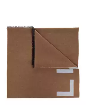 Шарф с логотипом Bally, коричневый