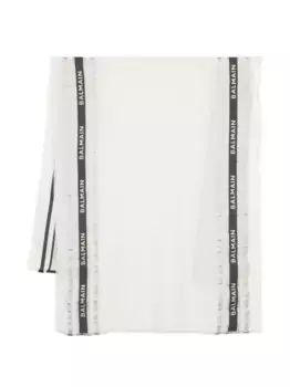 Шарф с логотипом Balmain Kids, нейтральный