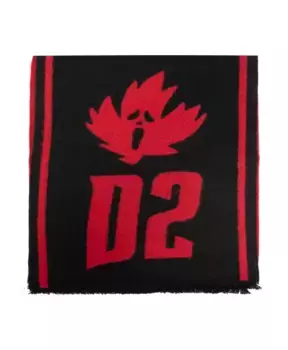 Шарф с логотипом Dsquared2, мультиколор