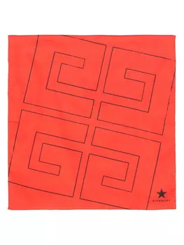 Шарф с логотипом Givenchy, красный