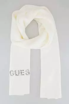 Шарф с логотипом Guess, белый