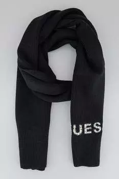 Шарф с логотипом Guess, черный