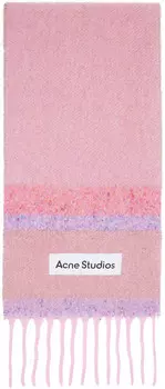 Шарф с логотипом и бахромой Acne Studios