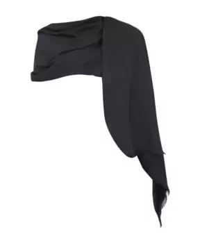 Шарф с логотипом и бахромой Armani Exchange, черный