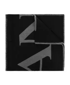 Шарф с логотипом Lanvin, черный