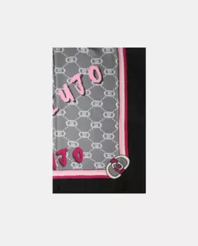 Шарф с логотипом LIUJO, черный