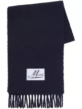 Шарф с логотипом Marni, синий
