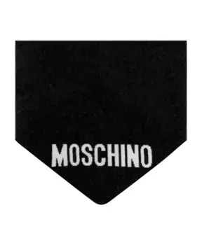 Шарф с логотипом Moschino, черный