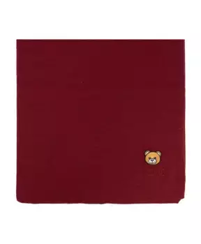 Шарф с логотипом Moschino, красный