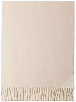 Шарф с логотипом Prada, нейтральный цвет