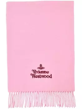 Шарф с логотипом Vivienne Westwood, розовый