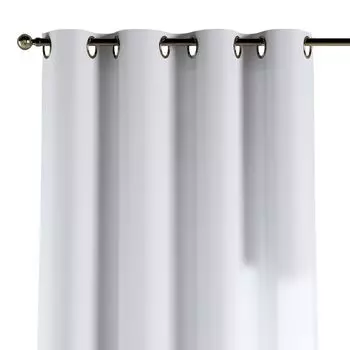 Шарф с люверсами - 140 х 240 см - белый - полиэстер - цветочные мотивы Dekoria