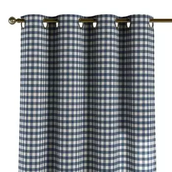 Шарф с люверсами - 140 x 245 см - бежевый - коричневый - белый - полиэстер Dekoria