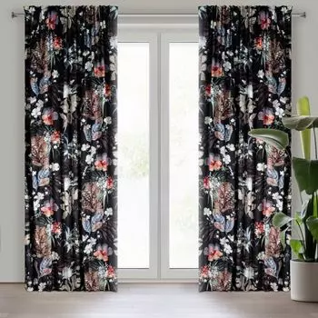 Шарф с люверсами — Белый — 140 x 240 см — Полиэстер Eurofirany, черный