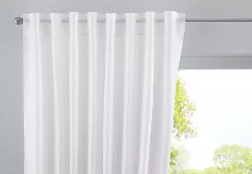 Шарф с люверсами Lysel Maipa, размеры (Ш х В): 146см х 245см красно-коричневого цвета. Astek, белый