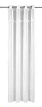 Шарф с люверсами Neusser Collection Linhilder бело-черный, 135 x 245 см, белый