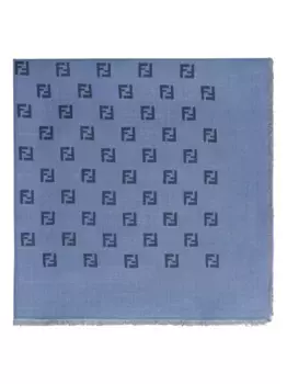 Шарф с монограммой FENDI, синий
