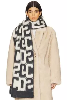 Шарф с монограммой Gcds, белый