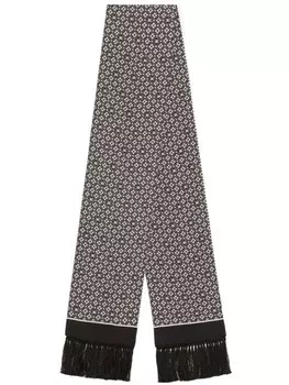 Шарф с мозаичным принтом Dolce & Gabbana, черный