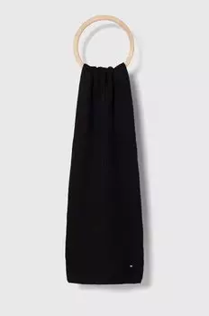 Шарф с оттенком кашемира Tommy Hilfiger, черный